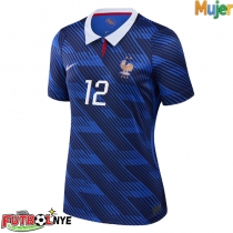 Camiseta Francia Randal Kolo Muani #12 Primera Equipación para mujer Mundial 2026 manga corta